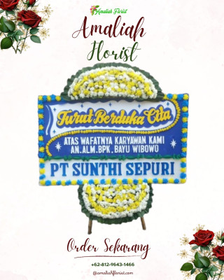 Papan Bunga Duka di Gedegan
